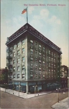 Portland, OR: The Cornelius Hotel - Vintage Oregon Postcard