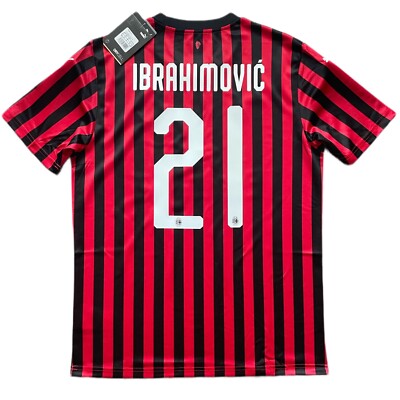 2019/20 AC Milan Home Jersey #21 IBRAHIMOVIC Medium Puma ROSSONERI