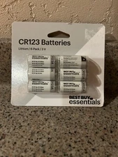Best Buy CR123A 3v Lithium Photo 123A Battery - 6 Pack
