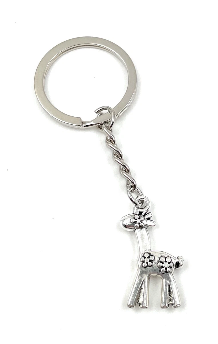 Portachiavi Giraffa Oro | Ciondolo Simpatico A Forma Di Giraffa | Regalo Pasqua Per Bambini E Amanti Animali