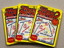 (3) Packs! Where Are They? Pacific Trading Cards Wax Pack-Factory Sealed