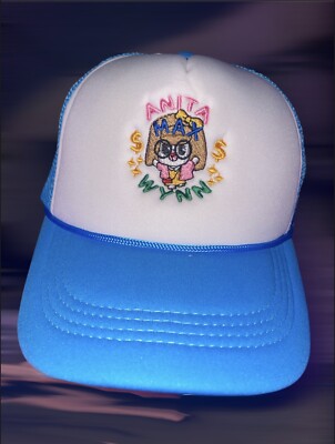 BASEBALL TRUCKER CAP DRAKE ANITA MAX WYNN HAT NEW *EMBROIDERY*
