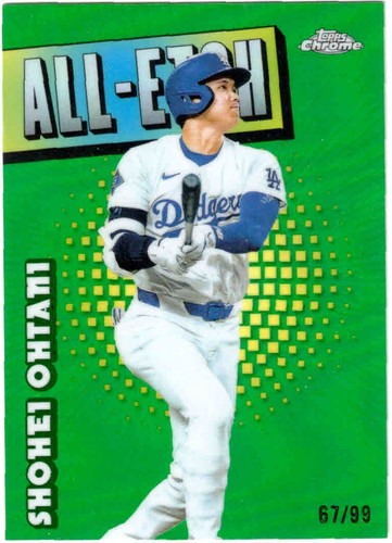 2025 Topps Chrome All-Etch Green #CAE-1 Shohei Ohtani /99