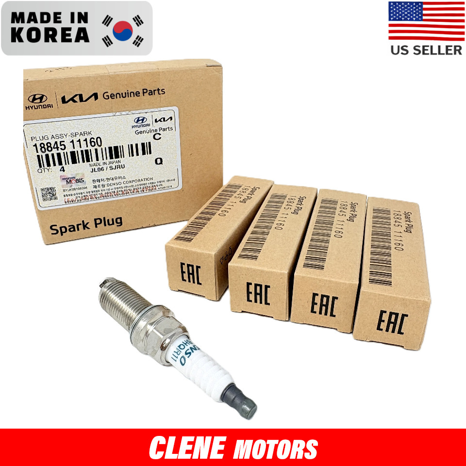4PCS Spark Plug for Santa Fe Sonata Tucson Forte Optima Sorento 18845-11160