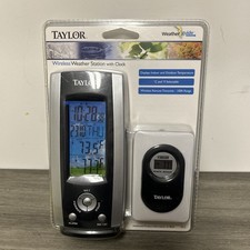 Taylor 1512 Indoor Outdoor Wireless Weather Station 5.86 H in NEW