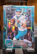 2025 Bowman University Chrome - Emmett Brown #199 Teal Lava Refractor (RC)