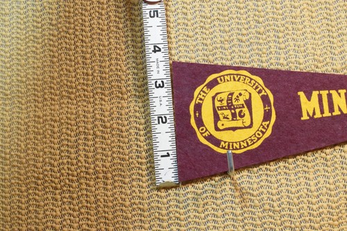 FELT PENNANT UNIVERSITY OF MINNESOTA VINTAGE 1960s SIGN LAW SCHOOL COLLEGE ARTS - 第 3/10 張圖片