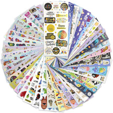 1000 Pieces Mix Kids Stickers - Common Style, Holographic, Glitter Foil, 3D