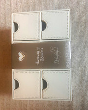 Lakeland Cream Faux Leather 6 Drawer Accessories Organiser