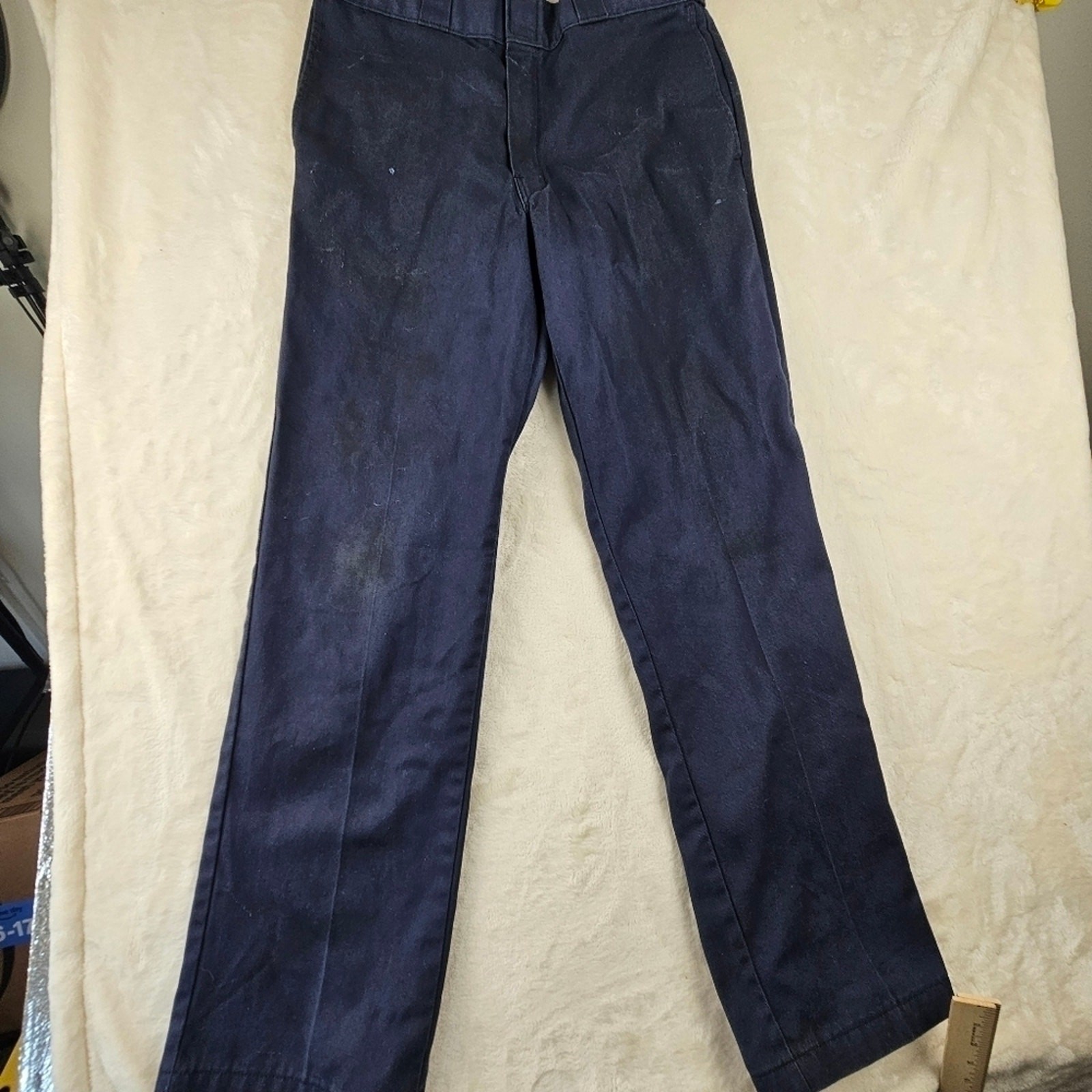 Dickies Pants 874 Original Fit 32x32 Cotton Blend Navy Work Pants