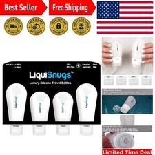 TSA Friendly Silicone Travel Toiletry Bottles - Leakproof & Stylish