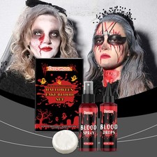 3-piece Set Washable Simulation Fake Blood Filming Horror Realistic Special Effe