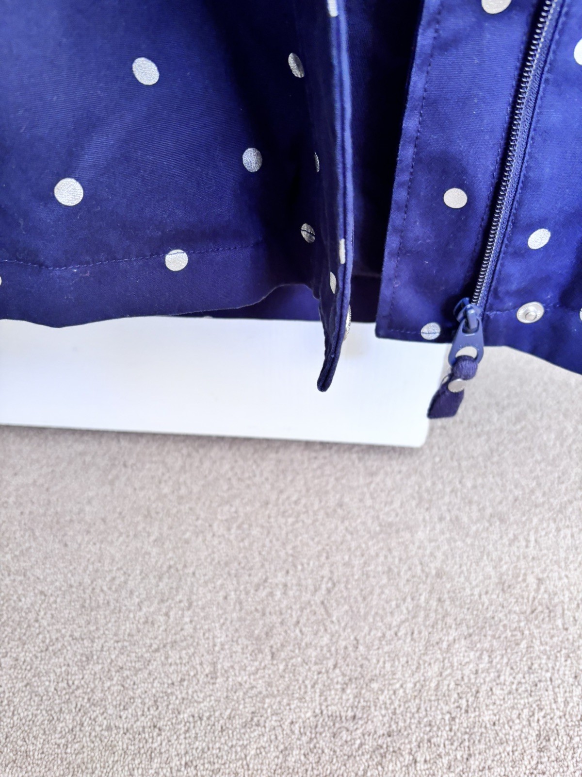 Joules Right As Rain Waterproof Coat navy with silver spots image 2