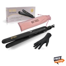 Pro Signature Ceramic  Tourmaline Flat Iron for Sleek Results, 1 Inch Plates