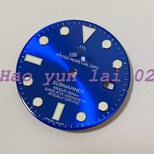 1 PCS 3135mm Watch black green water ghost dial for 2836 2824 3135 movement NEW