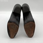 Vintage Nocona Navy Leather Snakeskin Exotic Cowboy Boots Size 7.5 B — photo 4
