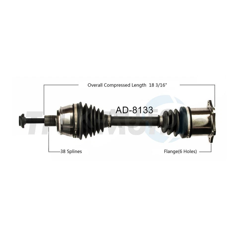Conjunto de cojinete de rueda y buje de eje CV para Audi A8 Quattro 2006 2005 2004 Foto 3 de 4