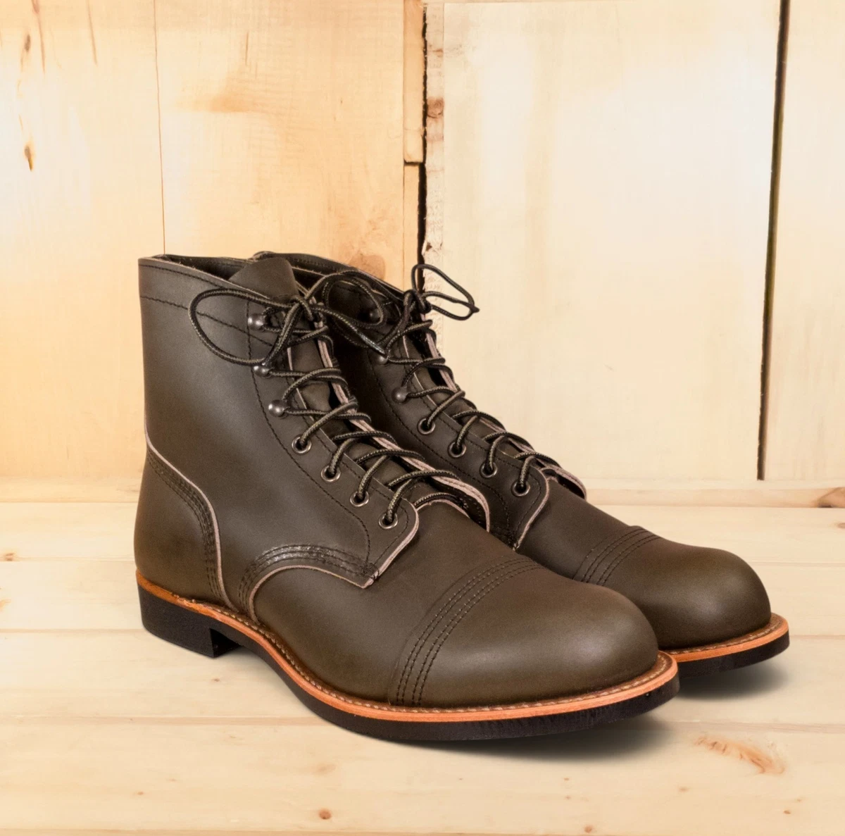 25+ Red Wing Iron Ranger Workwear Lace Up Boots for Men for sale 