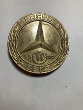 VINTAGE MERCEDES BENZ SOLID BRASS BELT BUCKLE