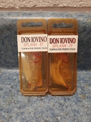 2 Don Iovino Splash It Popper Lures Topwater Perfection!  