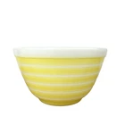 Vintage 1960's PYREX Yellow Rainbow Stripes Mixing Bowl 1.5 PT #401