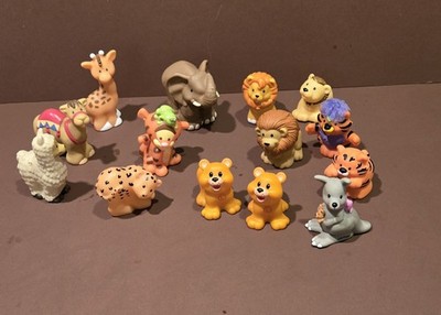 Lot of 14 Fisher-Price Little People Zoo Animal Figures Toys