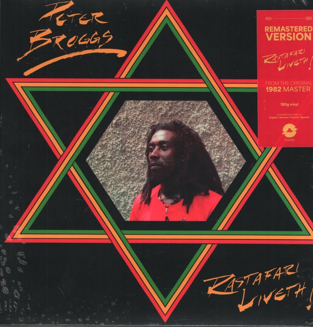 Peter Broggs Rastafari Liveth LP vinyl Europe Diggers Factory 2025 180g vinyl