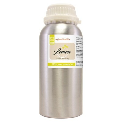Bulk 16 fl oz Lemon Essential Oil (100% Pure & Natural) in Aluminum Bottle
