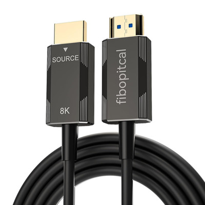 Ultra High Speed 48Gbps Fiber Optic HDMI 2.1 Cable, 100Ft, 8K/60Hz, Flexible