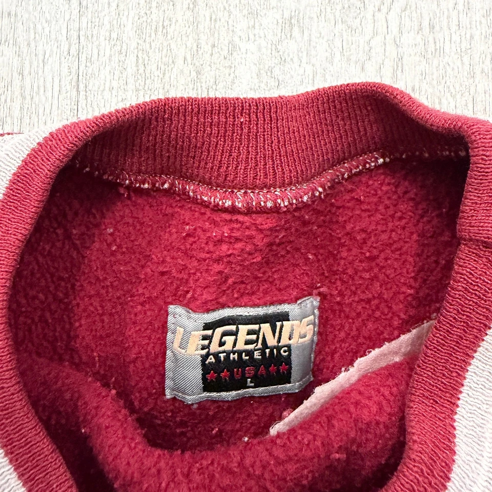 Sudadera De Colección Colorado Avalanche Para Hombre Grande NHL Hockey Manga Spellout Años 90 Foto 4 de 4