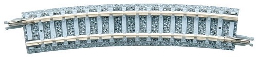 Tomytec 018643 4 Gleise, gebogen, in Schotterbettung, 15°, r 354 mm | Zustand: Neu