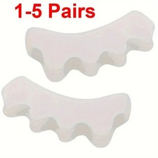 1-5 Pairs Toe Separator Bunion Corrector Silicone Straightener Orthopedic Spacer