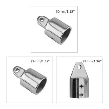 Bimini Top Caps Tube Canopy Hardware Eye End Top Fitting Marine Stainless Steel