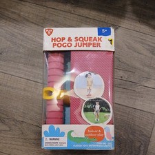 Hop and Squeak Pogo Jumper For Kids 5 Pogo Stick Pink Indoor or Outdoor NEW