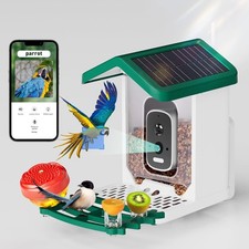 Smart Bird Feeder with Camera Solar Powered, 2.5K HD AI Identify Species, Smart
