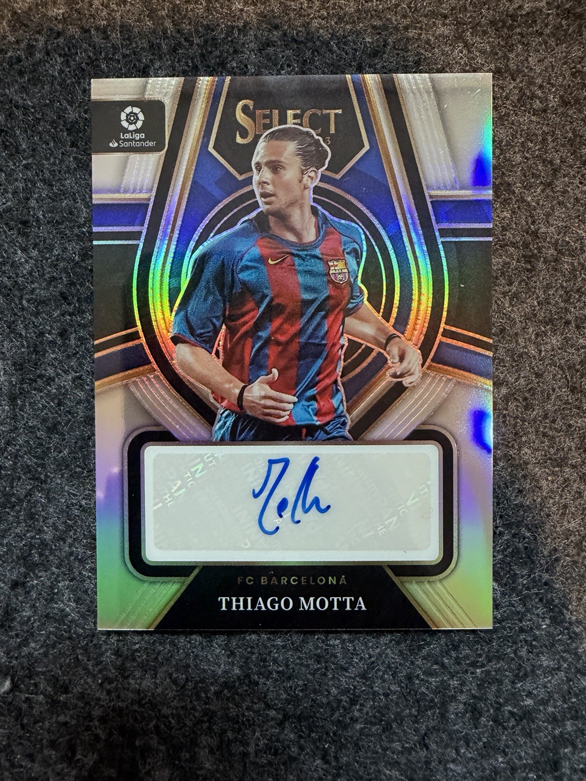 2022-23 Panini Select La Liga Signatures Thiago Motta Barcelona