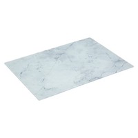 Glasschneidebrett Glasplatte Schneidebrett Weiß Marmor-Optik Servierbrett KüChe