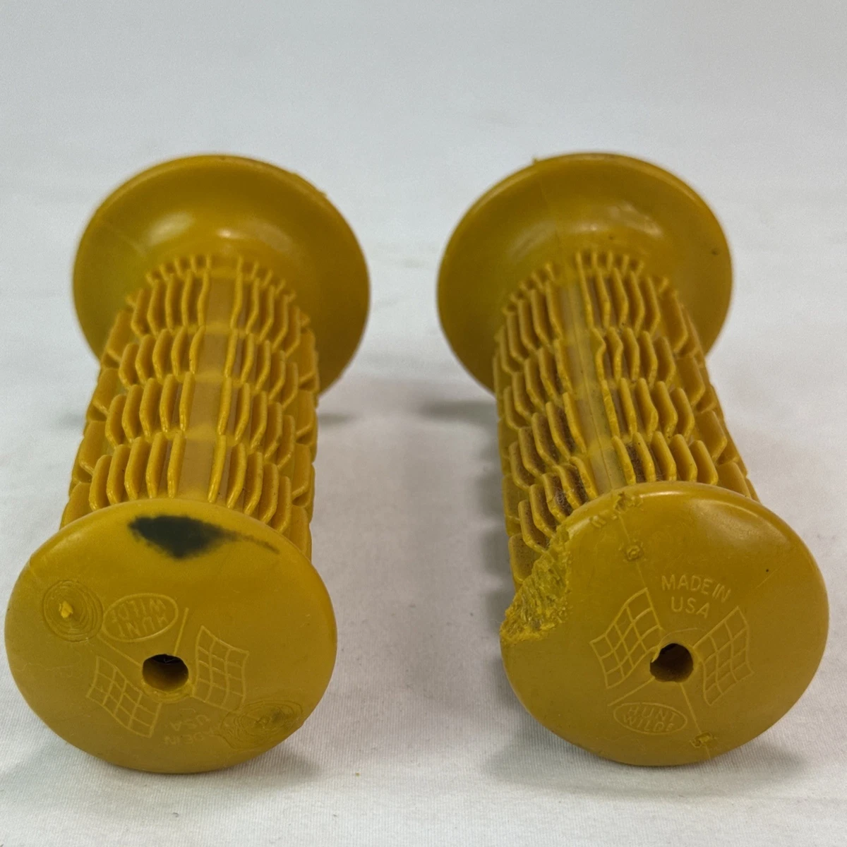 BMX Bike-Old School Yellow Handlebar Grips, Tape & Pad Vintage
