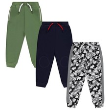 3 PCS Boys Jogger Pants Set Comfortable Durable Stylish With Pockets Casual