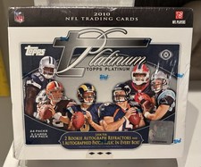 2010 Topps Platinum NFL Football Hobby Box Sealed Gronkowski HOF 2 Auto RC Rare