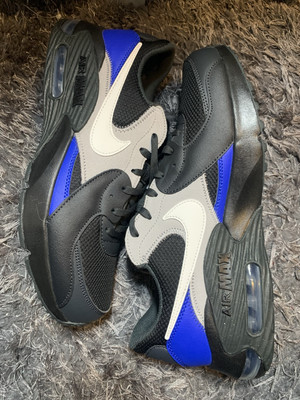 Nike Men's Size 12 Air Max Excee Black Blue Athletic Sneakers FZ5486-001 New
