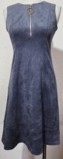 DKNY Gray Faux Suede Sleeveless Dress Size S