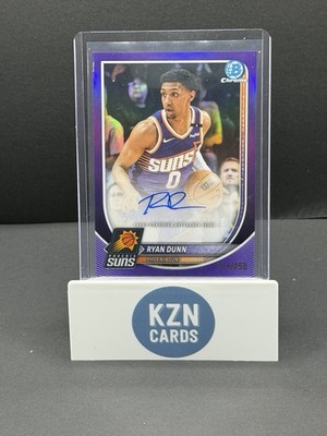 2025-26 Bowman Chrome Ryan Dunn auto Purple Refractor /250 Suns