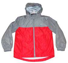 Eddie Bauer Boys Size Small 7/8 Hooded 3-in-1 Red Gray Jacket Zip Out Fleece