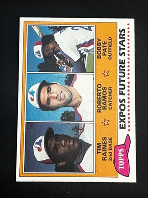 1981 Topps #479 Expos Future Stars Tim Raines