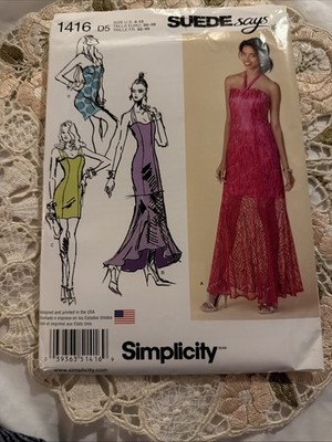 Simplicity Misses' Special Occasion Dress Pattern 1416 Size 4-12 UNCUT |  eBay