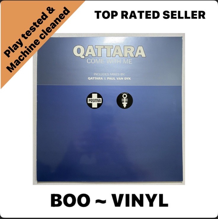 Qattara - Come With Me - Vinyl Record 12” Prog Trance / Trance Positivia EX / EX