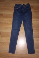 juniors levis 721 high rise skinny jeans size 26