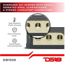Durable Nickel Plated Distribution Ground Block