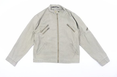 Fashion Union Beige Bikerjacke, Herren M, Casual Style